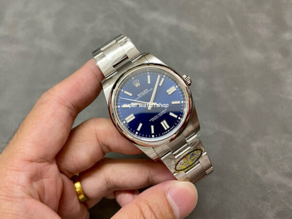 Clean Factory Rolex Oyster Perpetual 126000-0003 36mm Full 904L Blue Dial - Image 4