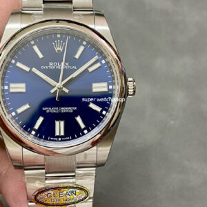 Clean Factory Rolex Oyster Perpetual 126000-0003 36mm Full 904L Blue Dial