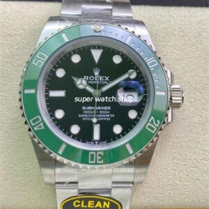 Clean Factory Rolex Starbucks Submariner Date 41mm 126610LV Black Dial