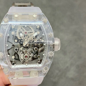 EUR Factory Richard Mille RM056 43mm Snow Glaze Rubber Strap Skeletonized Dial