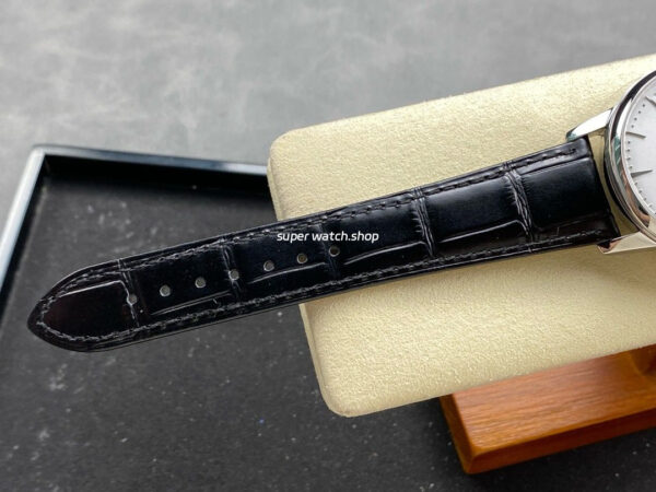 GR Factory Vacheron Constantin Moonphase Retrograde Date Overseas 4010U/000G-B330 41mm Steel Leather Strap Silver Dial - Image 9