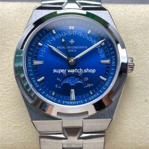 GR Factory Vacheron Constantin Moonphase Retrograde Date Overseas 4000V210A-B911 41mm Full Steel Blue Dial