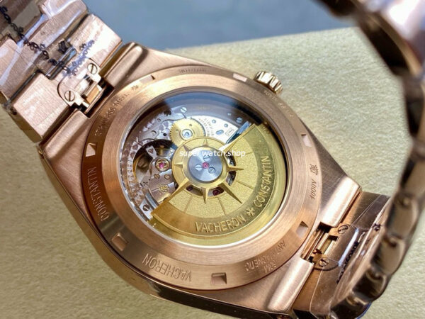 GR Factory Vacheron Constantin Moonphase Retrograde Date Overseas 41mm Full Rose Gold Silver Dial - Image 7