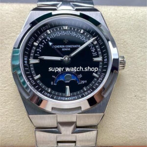 GR Factory Vacheron Constantin Moonphase Retrograde Date Overseas 41mm Full Steel Black Dial