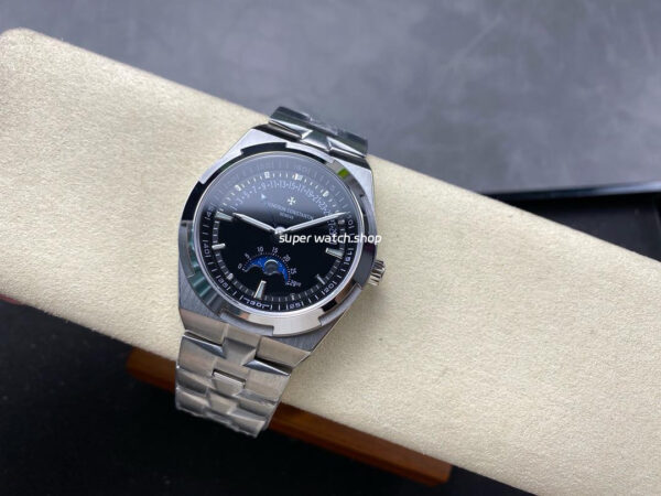 GR Factory Vacheron Constantin Moonphase Retrograde Date Overseas 41mm Full Steel Black Dial - Image 4
