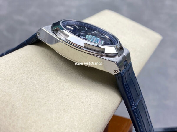 GR Factory Vacheron Constantin Overseas Dual Time 7900V-110A-B334 41mm Steel Leather Strap Blue Dial - Image 4