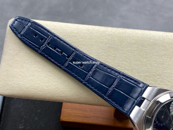 GR Factory Vacheron Constantin Overseas Dual Time 7900V-110A-B334 41mm Steel Leather Strap Blue Dial - Image 8