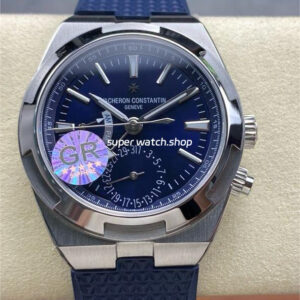 GR Factory Vacheron Constantin Overseas Dual Time 7900V-110A-B334 41mm Steel Rubber Strap Blue Dial