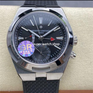 GR Factory Vacheron Constantin Overseas Dual Time 7900V-110A-B546 41mm Steel Rubber Strap Black Dial