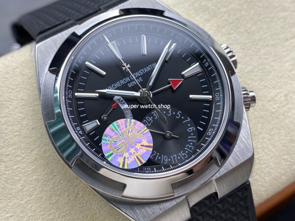 GR Factory Vacheron Constantin Overseas Dual Time 7900V-110A-B546 41mm Steel Rubber Strap Black Dial - Image 2