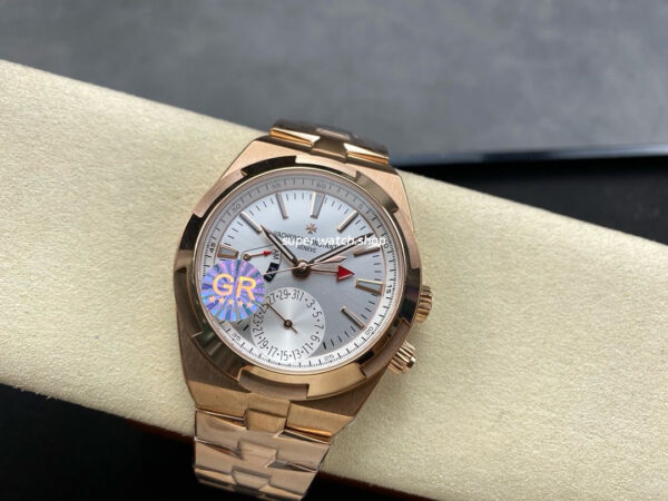 GR Factory Vacheron Constantin Overseas Dual Time 7900V/000R-B336 41mm Full Gold Silver Dial - Image 5