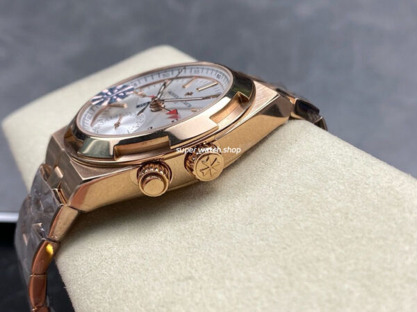 GR Factory Vacheron Constantin Overseas Dual Time 7900V/000R-B336 41mm Full Gold Silver Dial - Image 7
