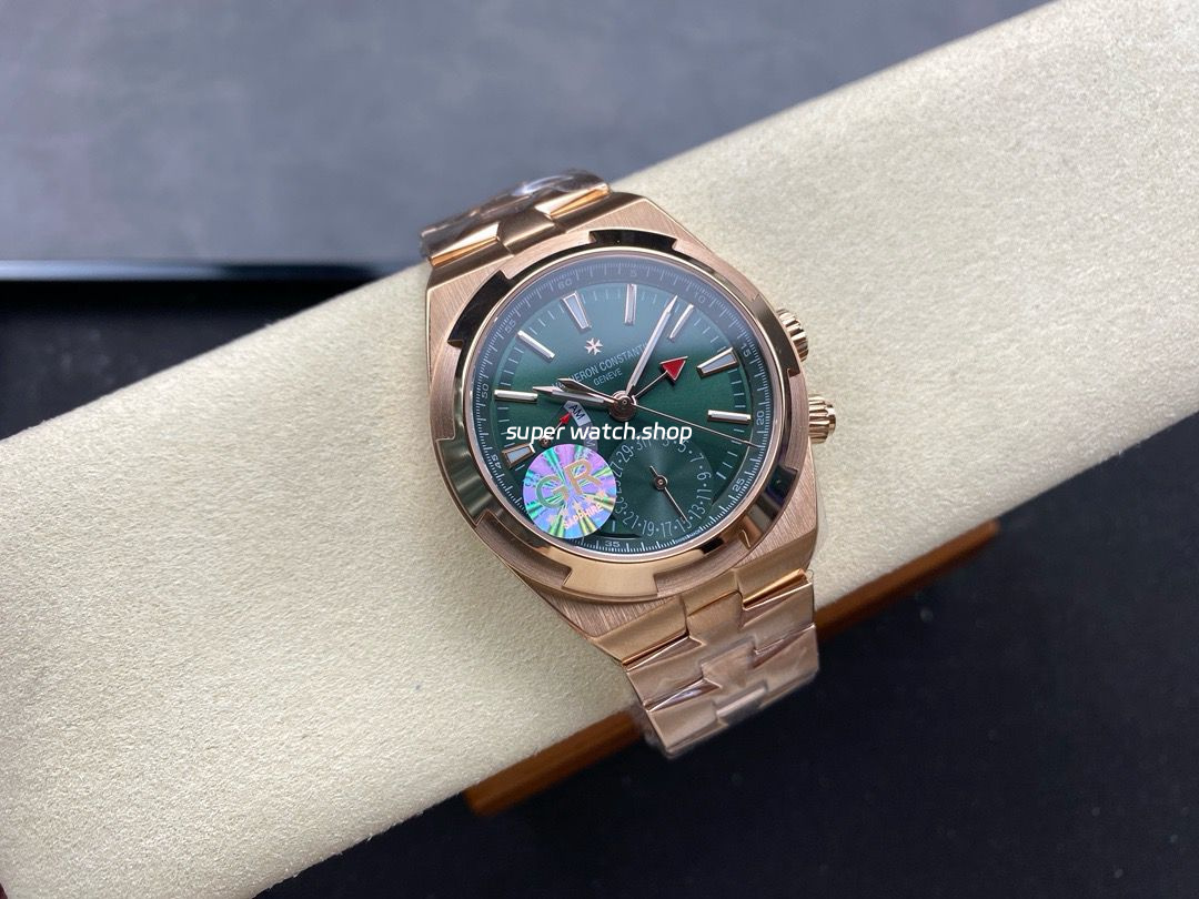 GR Factory Vacheron Constantin Overseas Dual Time 7920V/210R-B965 41mm Full Gold Green Dial - Image 4