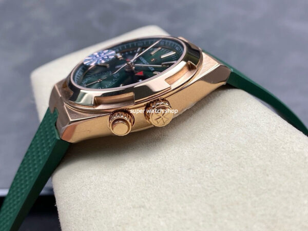 GR Factory Vacheron Constantin Overseas Dual Time 7920V/210R-B965 41mm Gold Rubber Strap Green Dial - Image 5
