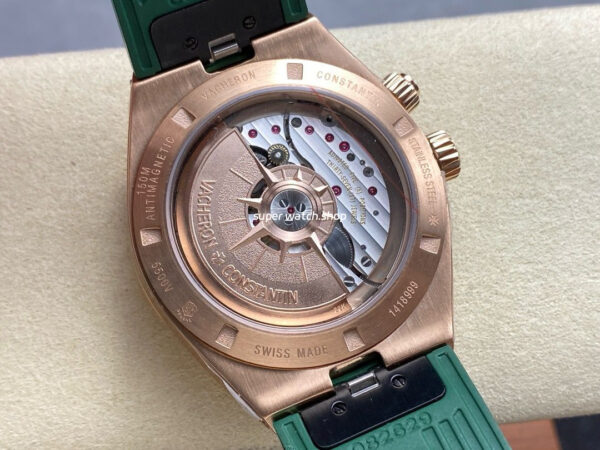 GR Factory Vacheron Constantin Overseas Dual Time 7920V/210R-B965 41mm Gold Rubber Strap Green Dial - Image 6