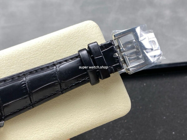 GR Factory Vacheron Constantin Quai de l'Ile 4500S/000A-B195 41mm Steel Black Leather Strap Arabic Numerals Silver Dial - Image 7
