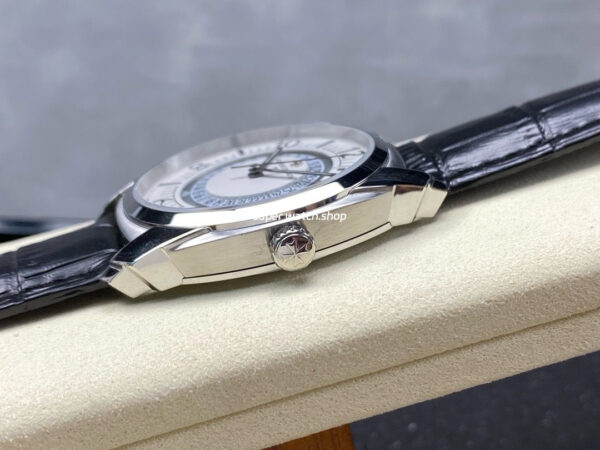 GR Factory Vacheron Constantin Quai de l'Ile 4500S/000A-B195 41mm Steel Black Leather Strap Arabic Numerals Silver Dial - Image 4