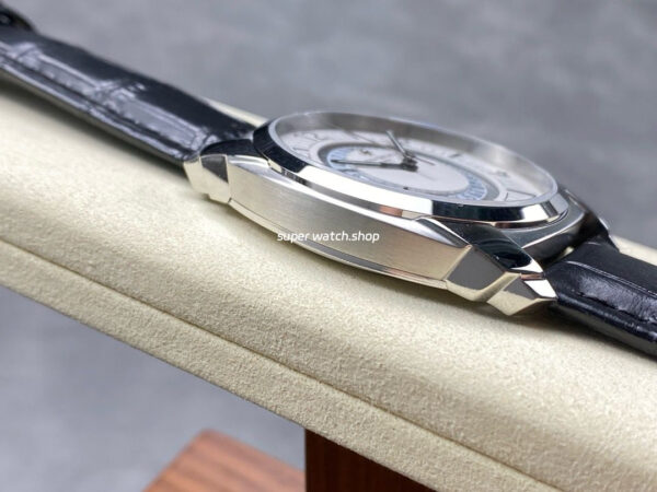 GR Factory Vacheron Constantin Quai de l'Ile 4500S/000A-B195 41mm Steel Black Leather Strap Arabic Numerals Silver Dial - Image 3