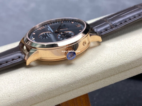 KM Factory Vacheron Constantin Patrimony 47200/000J-9018 Rose Gold Black Dial - Image 6