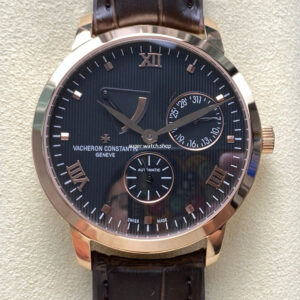 KM Factory Vacheron Constantin Patrimony 47200/000J-9018 Rose Gold Black Dial
