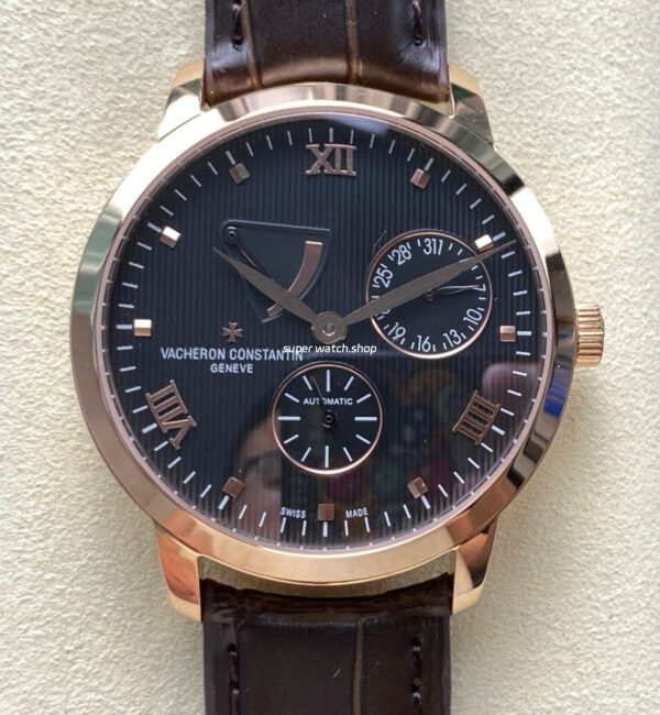 KM Factory Vacheron Constantin Patrimony 47200/000J-9018 Rose Gold Black Dial