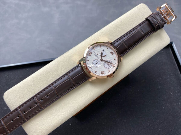 KM Factory Vacheron Constantin Patrimony 47200/000J-9018 Rose Gold White Dial - Image 4