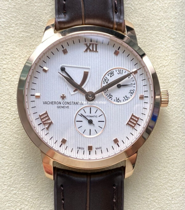 KM Factory Vacheron Constantin Patrimony 47200/000J-9018 Rose Gold White Dial