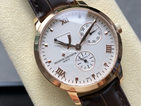 KM Factory Vacheron Constantin Patrimony 47200/000J-9018 Rose Gold White Dial - Image 2