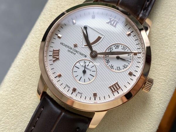 KM Factory Vacheron Constantin Patrimony 47200/000J-9018 Rose Gold White Dial - Image 3
