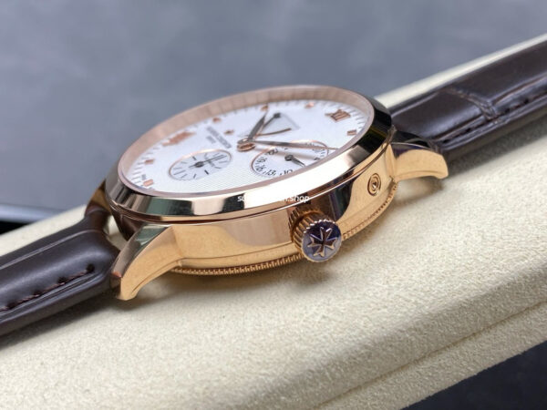 KM Factory Vacheron Constantin Patrimony 47200/000J-9018 Rose Gold White Dial - Image 6