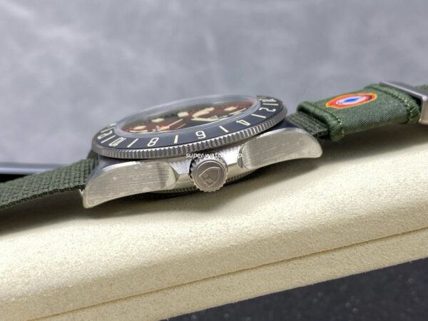 M+ Factory Tudor Pelagos FXD GMT M2542G247NU-0002 42mm Titanium Green Textile Strap Black Dial - Image 5