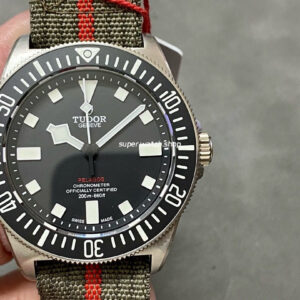 M+ Factory Tudor Pelagos M25717N-0001 42mm Titanium Textile Strap Black Dial
