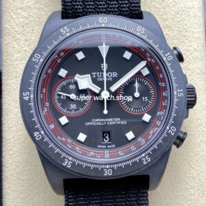 M+ Factory Tudor Pelagos M25827KN-0001 43mm Carbon Fiber Textile Strap Black Dial