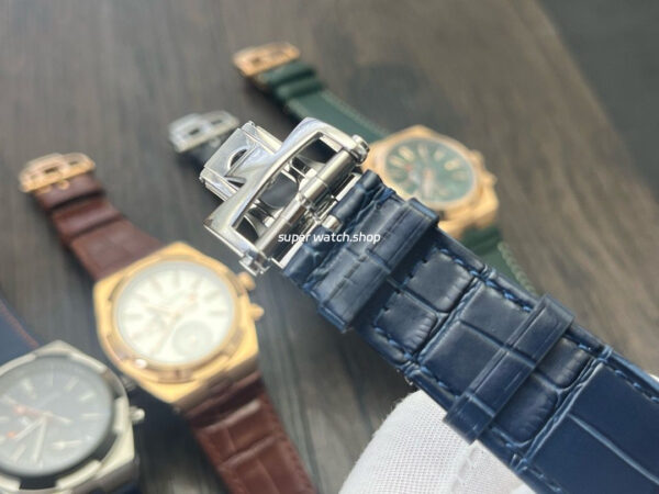 MKF Factory Vacheron Constantin Overseas Dual Time 7900V-110A-B334 Leather Strap Blue Dial - Image 8