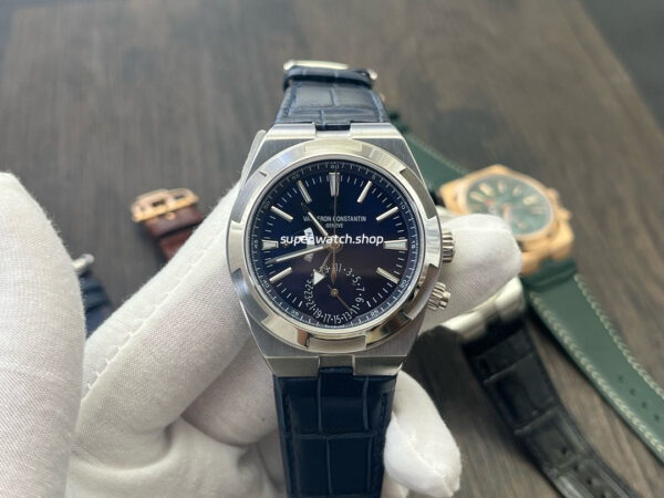 MKF Factory Vacheron Constantin Overseas Dual Time 7900V-110A-B334 Leather Strap Blue Dial
