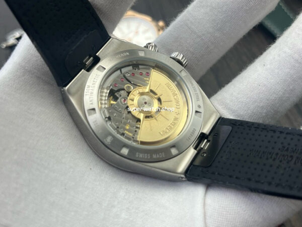 MKF Factory Vacheron Constantin Overseas Dual Time 7900V-110A-B546 Leather Strap Black Dial - Image 7