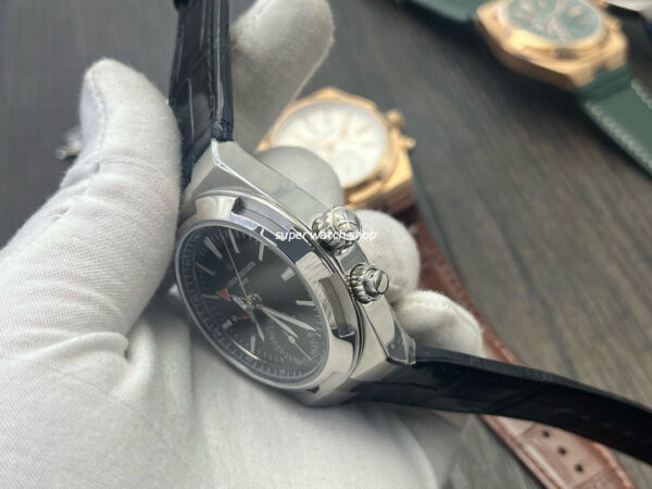 MKF Factory Vacheron Constantin Overseas Dual Time 7900V-110A-B546 Leather Strap Black Dial - Image 5