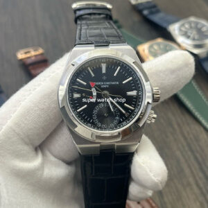 MKF Factory Vacheron Constantin Overseas Dual Time 7900V-110A-B546 Leather Strap Black Dial