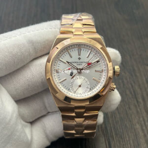 MKF Factory Vacheron Constantin Overseas Dual Time 7900V000R-B336 Rose Gold Silver Dial