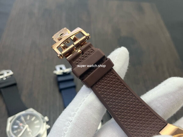 MKF Factory Vacheron Constantin Overseas Dual Time 7900V000R-B336 Rubber Strap Rose Gold Silver Dial - Image 8
