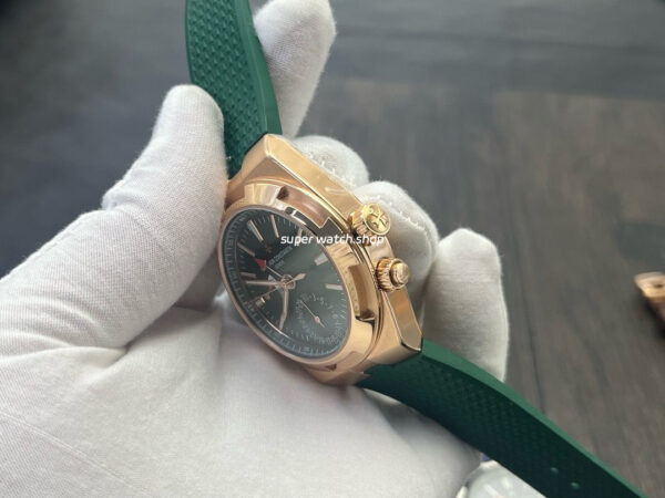 MKF Factory Vacheron Constantin Overseas Dual Time 7920V210R-B965 Rubber Strap Rose Gold Green Dial - Image 6