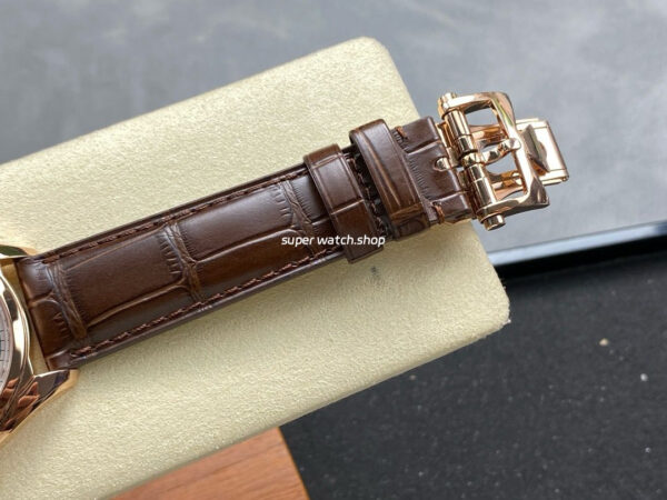 MKS Factory Vacheron Constantin Fiftysix 4600E/000R-B441 40mm Rose gold Leather Strap Arabic Numerals Silver Dial - Image 8