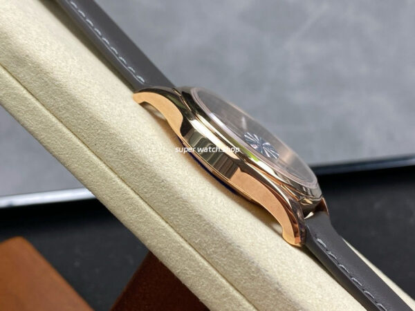 MKS Factory Vacheron Constantin Fiftysix 4600E/000R-B576 40mm Rose gold Leather Strap Arabic Numerals Brown Dial - Image 5