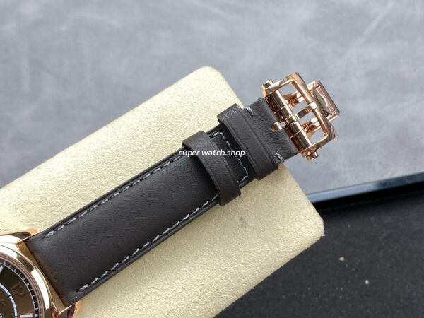 MKS Factory Vacheron Constantin Fiftysix 4600E/000R-B576 40mm Rose gold Leather Strap Arabic Numerals Brown Dial - Image 8