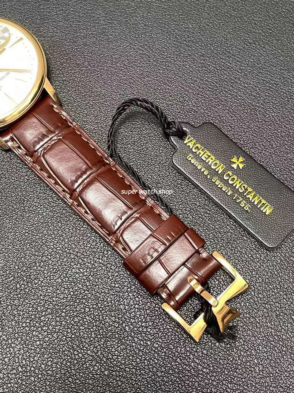 MKS Factory Vacheron Constantin Patrimony 85180-000R-9248 40mm Rose Gold Leather Strap White Dial - Image 8