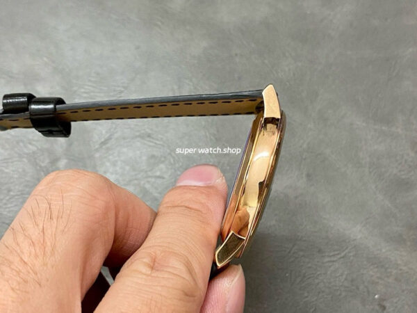 MKS Factory Vacheron Constantin Patrimony 85180/000R-B515 40mm Rose Gold Leather Strap Blue Dial - Image 5