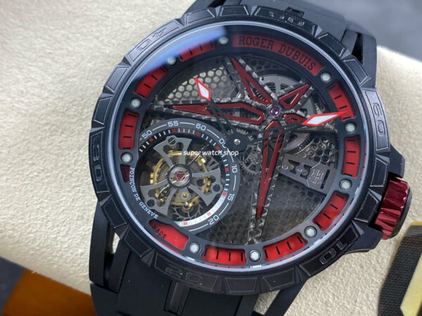 NEW Factory Roger Dubuis Excalibur RDDBEX0479 45mm Titanium Rubber Strap Skeletonized Dial - Image 3