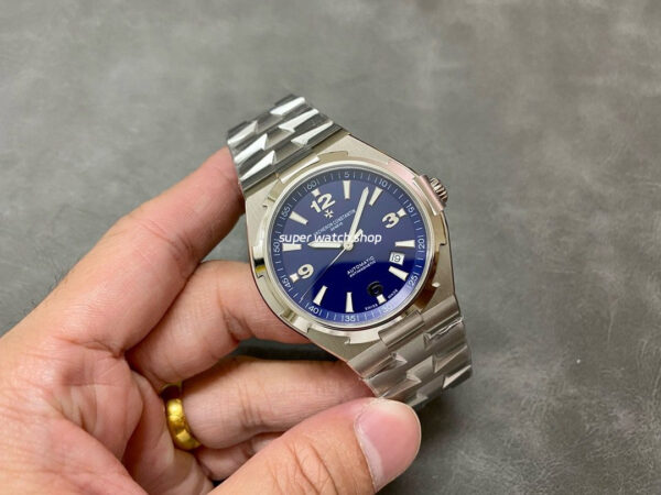 PPF Factory Vacheron Constantin Overseas 47040/000A-9008 42mm Full Steel Arabic Numerals Blue Dial - Image 4