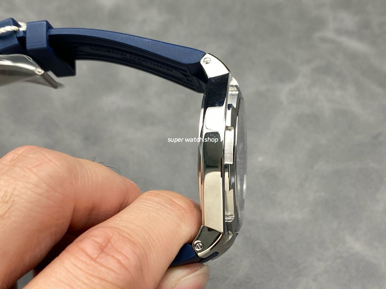 PPF Factory Vacheron Constantin Overseas 47040000A-9008 Rubber Strap Arabic Numerals Blue Dial - Image 5