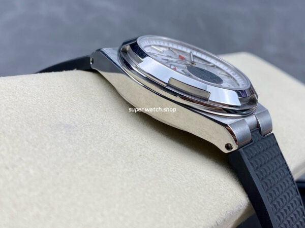 PZ Factory Vacheron Constantin Overseas Dual Time 7900V-110A-B333 41mm Steel Rubber Strap Silver Dial - Image 5